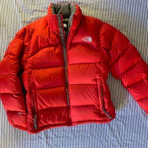 NorthFace Women's Puff Jacket - Red - Small